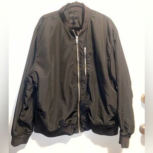 H&M Men's Classic Black Bomber Jacket